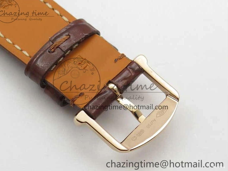 MIROTIME 0429 Portofino 37mm RG V7F 1:1 Best Edition Gray Dial on Deep Brown Leather Strap A SunProtective 7090